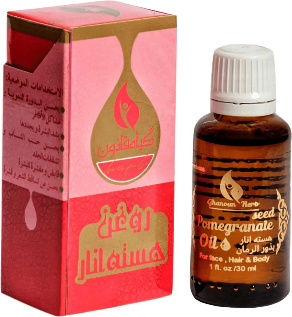 روغن هسته انار  30 سی سی قانون پک 12 عددی