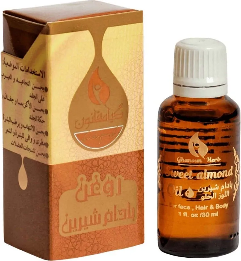 روغن بادام شیرین 30 سی سی قانون پک 12 عددی